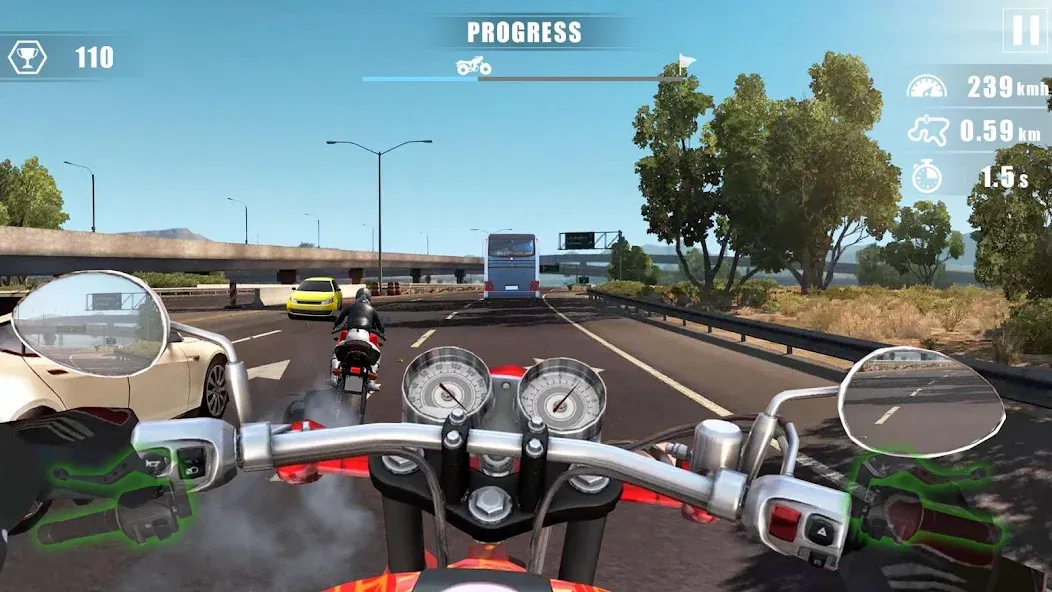 Moto Bike Race : Driving Car (Мото Байк Рейс)  [МОД Unlocked] Screenshot 3