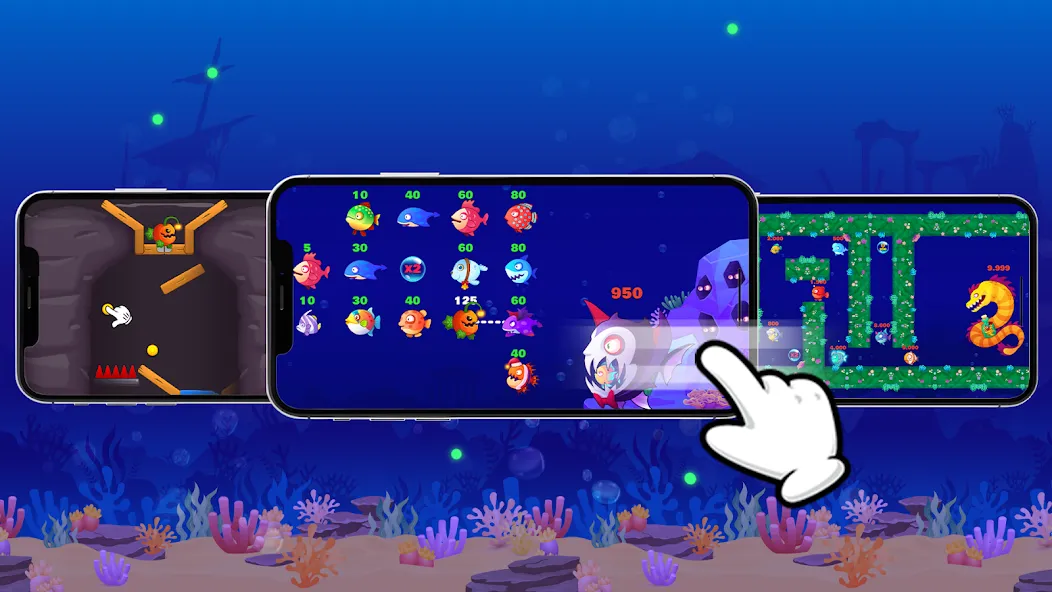 Eat Fish.IO : Fish Battle  [МОД Mega Pack] Screenshot 3