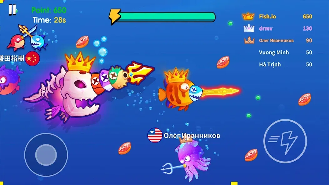 Sword Shark.io - Hungry Shark  [МОД Все открыто] Screenshot 2