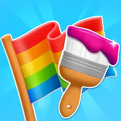 Взлом Flag Painters (Флаг Пэйнтерс)  [МОД Бесконечные деньги] - стабильная версия apk на Андроид