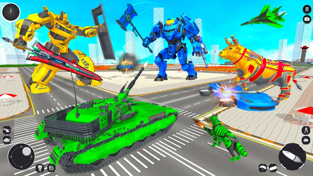 Tank Robot Game Army Games (армейский танк робот трансформационная игра)  [МОД Меню] Screenshot 4