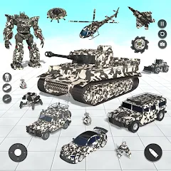 Скачать взломанную Tank Robot Game Army Games (армейский танк робот трансформационная игра)  [МОД Меню] - полная версия apk на Андроид