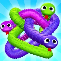 Взлом Tangled Snakes Puzzle Game (Танглед Снейк 3Д)  [МОД Меню] - стабильная версия apk на Андроид