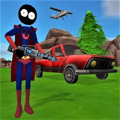 Скачать взлом Stick Superhero  [МОД Mega Pack] - полная версия apk на Андроид