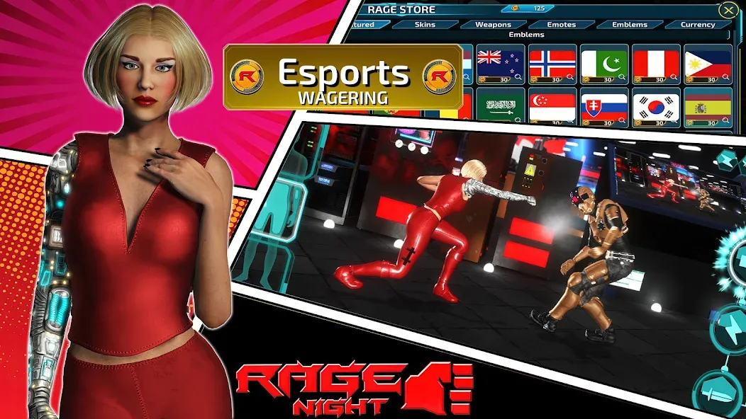 Rage Night (Рэйдж Найт)  [МОД Menu] Screenshot 2