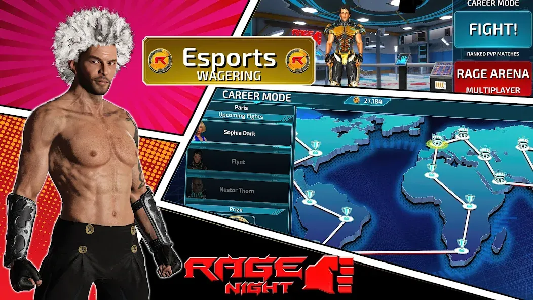 Rage Night (Рэйдж Найт)  [МОД Menu] Screenshot 3