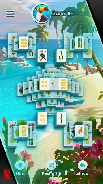 NETFLIX Mahjong Solitaire (НЕТФЛИКС)  [МОД Бесконечные деньги] Screenshot 3