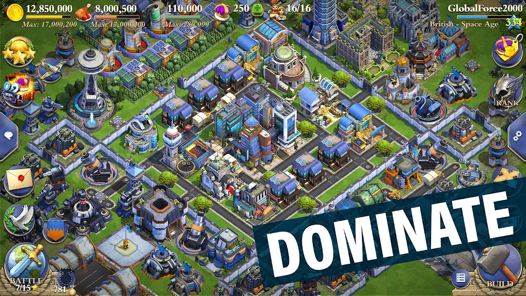 DomiNations (Доминейшнз)  [МОД Много монет] Screenshot 1