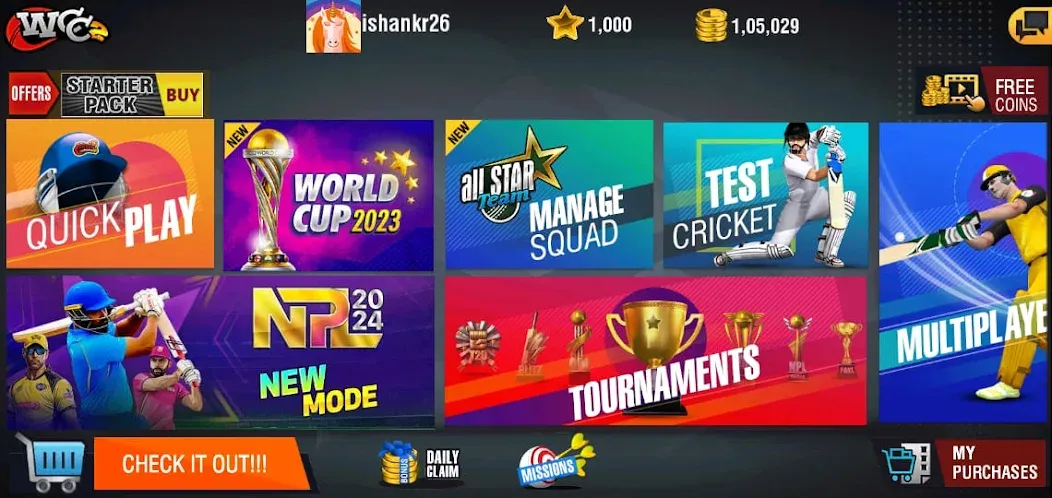 World Cricket Championship 2 (Ворлд Крикет Чемпионшип 2)  [МОД Menu] Screenshot 5