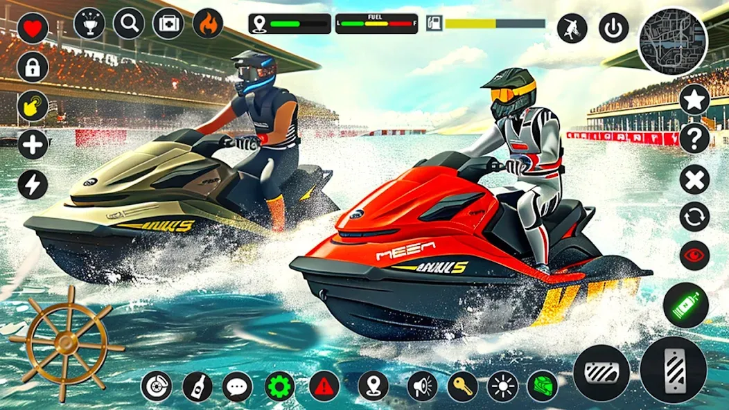 Jetski Boat Racing: Boat Games (Джетски Гонки на лодках)  [МОД Много монет] Screenshot 3