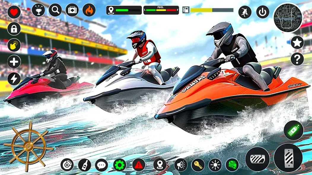 Jetski Boat Racing: Boat Games (Джетски Гонки на лодках)  [МОД Много монет] Screenshot 5