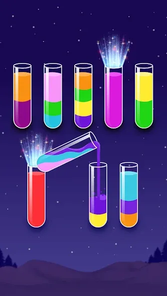 Color Water Sort Wooden Puzzle (Цвет воды Сорт Вуди Пазл)  [МОД Много монет] Screenshot 4