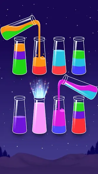 Color Water Sort Wooden Puzzle (Цвет воды Сорт Вуди Пазл)  [МОД Много монет] Screenshot 5