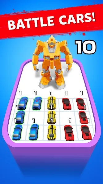 Robot Merge Master: Car Games (Мерж Батл Кар)  [МОД Menu] Screenshot 2