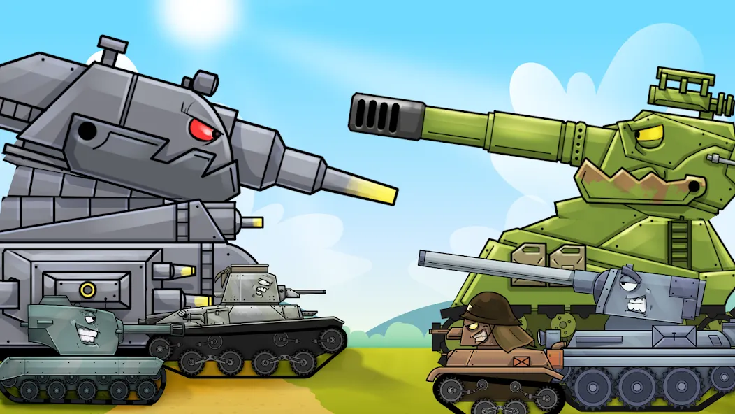 Merge Master Tanks: Tank wars (Мерж Танки)  [МОД Бесконечные деньги] Screenshot 1