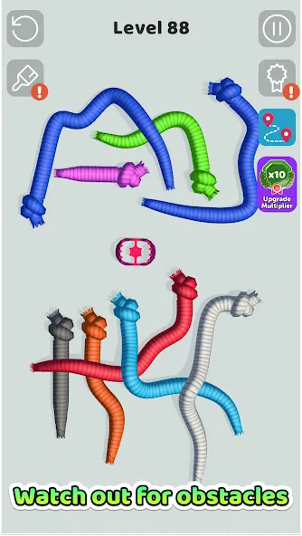 Tangled Snakes (Танглд Снейкс)  [МОД Unlimited Money] Screenshot 3