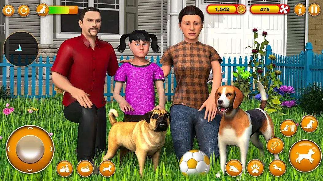 Pet Dog Family Adventure Games  [МОД Меню] Screenshot 1