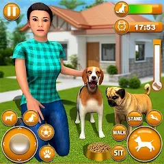 Скачать взломанную Pet Dog Family Adventure Games  [МОД Меню] - полная версия apk на Андроид