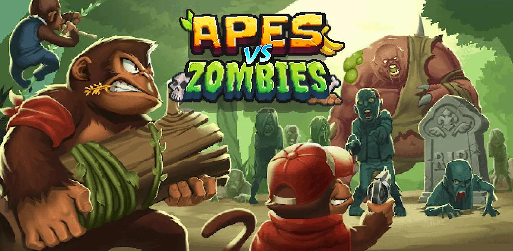 Apes vs. Zombies  [МОД Mega Pack] Screenshot 1