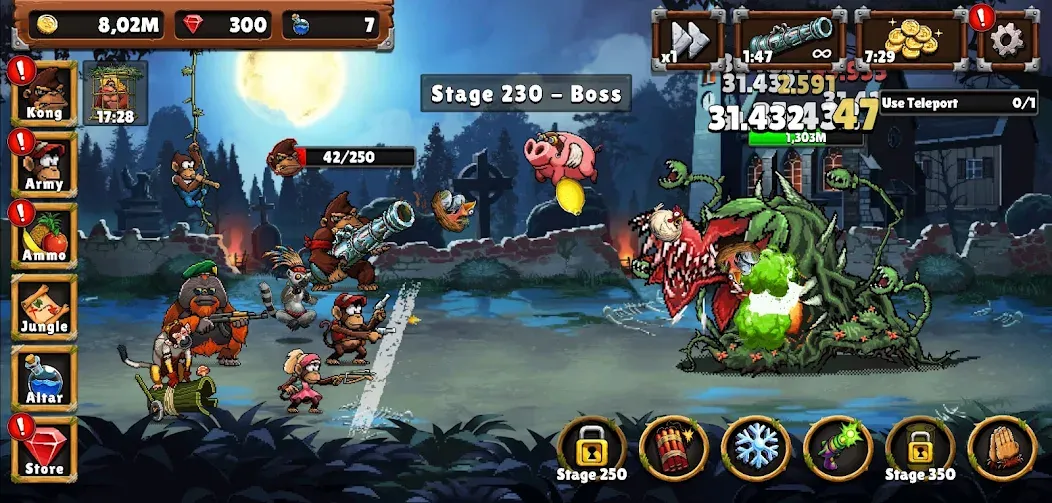 Apes vs. Zombies  [МОД Mega Pack] Screenshot 4