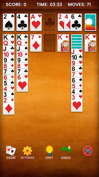 Klondike Solitaire (Клондайк солитер)  [МОД Много денег] Screenshot 5