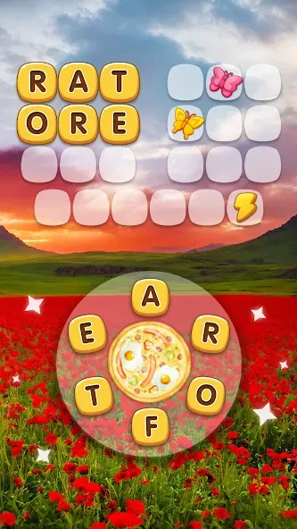 Word Pizza - Word Games  [МОД Много монет] Screenshot 3