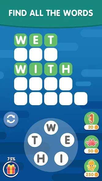 Word Search Sea: Word Puzzle  [МОД Menu] Screenshot 3