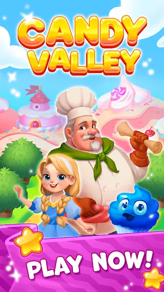 Candy Valley - Match 3 Puzzle  [МОД Mega Pack] Screenshot 5