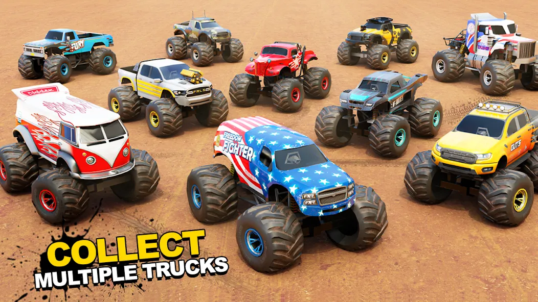 Fearless US Monster Truck Game (Фирлесс ЮЭС Монстер Трак Гейм)  [МОД Бесконечные деньги] Screenshot 2