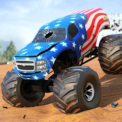 Взлом Fearless US Monster Truck Game (Фирлесс ЮЭС Монстер Трак Гейм)  [МОД Бесконечные деньги] - стабильная версия apk на Андроид