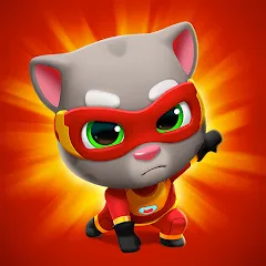 Скачать взлом Talking Tom Hero Dash  [МОД Menu] - полная версия apk на Андроид