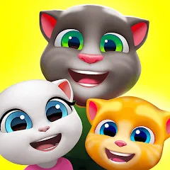 Взломанная My Talking Tom Friends  [МОД Много монет] - стабильная версия apk на Андроид