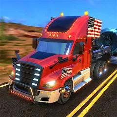 Скачать взломанную Truck Simulator USA Revolution (Трак Симулятор США Революция)  [МОД Много монет] - полная версия apk на Андроид