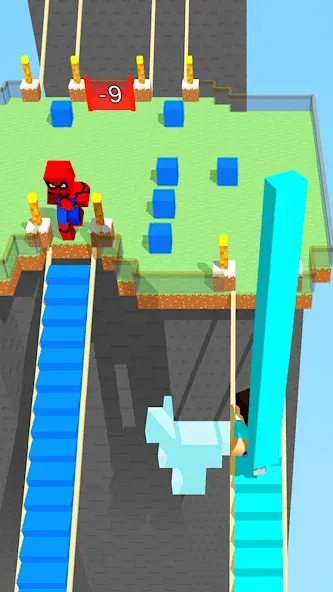 Craft Bridge Race (Крафт Бридж Рейс)  [МОД Меню] Screenshot 1