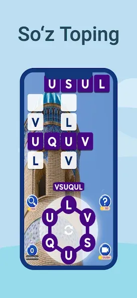 So'z o'yini - So'zni Toping  [МОД Mega Pack] Screenshot 1
