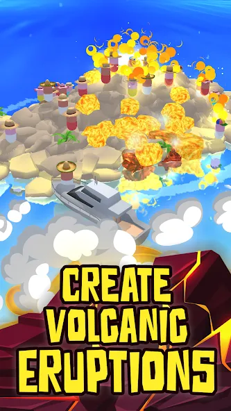 Volcano Island - Sim Game (Вулканический остров)  [МОД Mega Pack] Screenshot 1