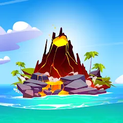 Скачать взлом Volcano Island - Sim Game (Вулканический остров)  [МОД Mega Pack] - полная версия apk на Андроид