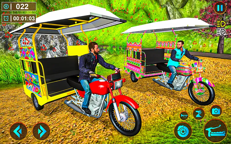 Tuk Tuk Offroad Auto Rickshaw (Тук Тук оффроуд автомобильный рикша)  [МОД Menu] Screenshot 5