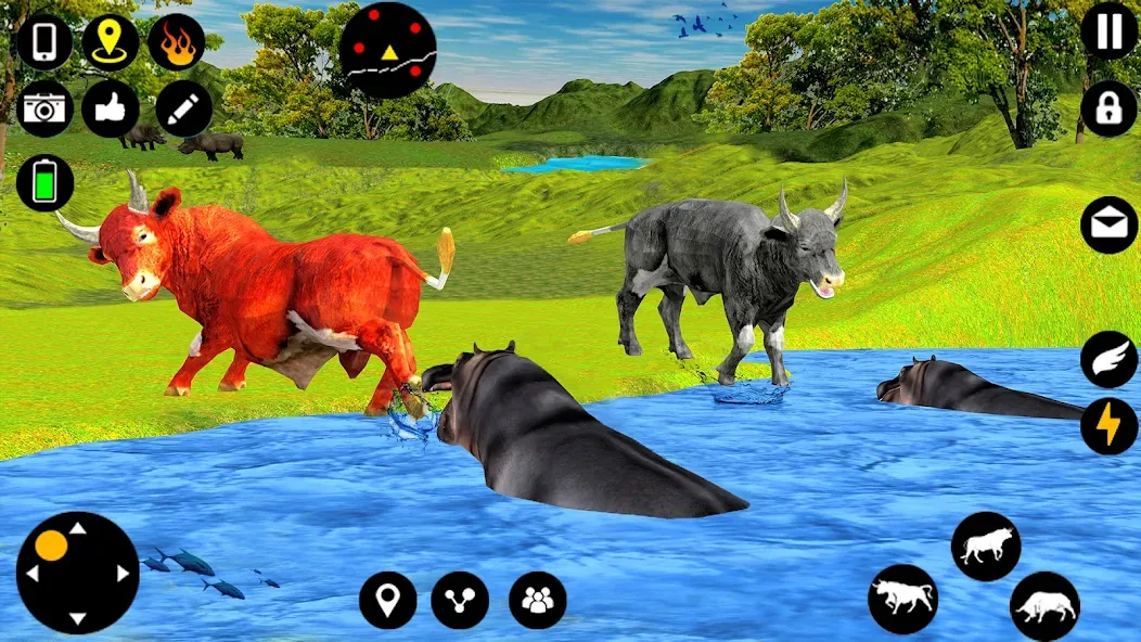 Angry Bull Attack Fight Games (Ангри Булл Атак Файт Геймс)  [МОД Unlocked] Screenshot 4