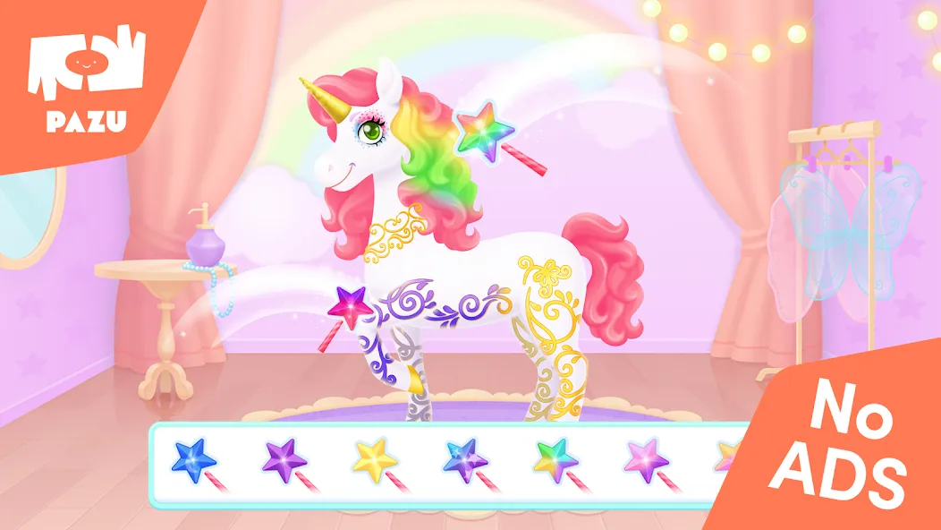 My Unicorn dress up for kids  [МОД Меню] Screenshot 2