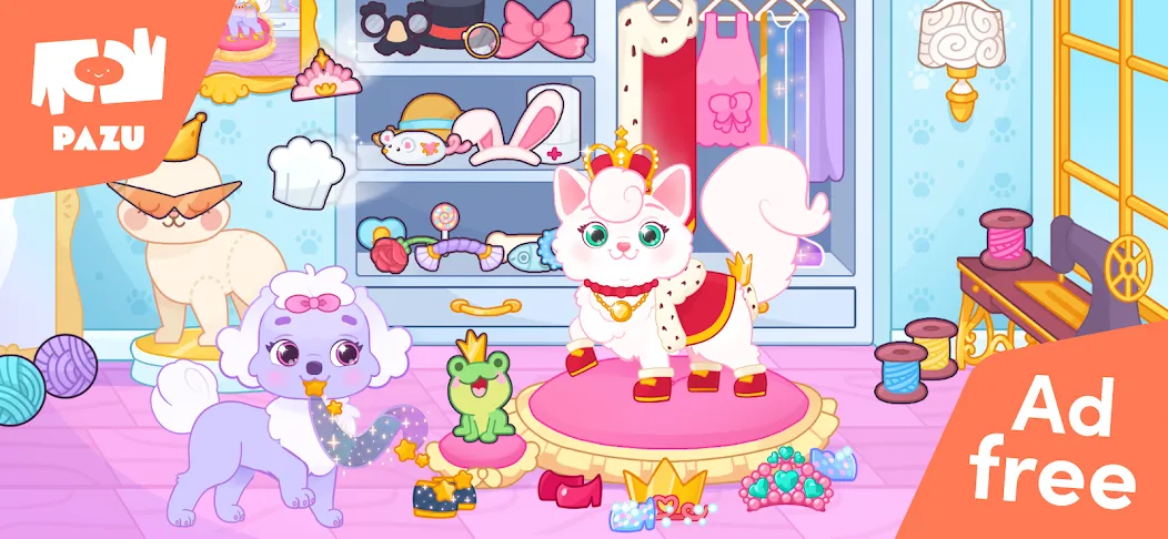 Princess Palace Pets World  [МОД Бесконечные деньги] Screenshot 1