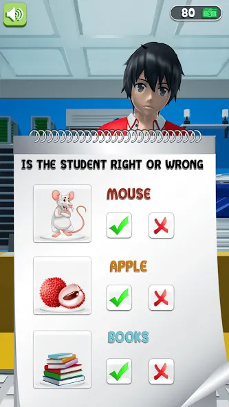 Anime School Teacher Simulator  [МОД Все открыто] Screenshot 2