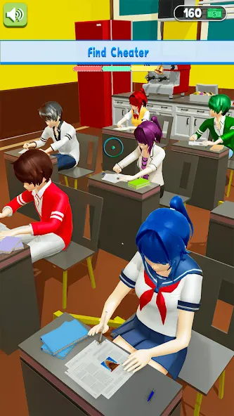 Anime School Teacher Simulator  [МОД Все открыто] Screenshot 4