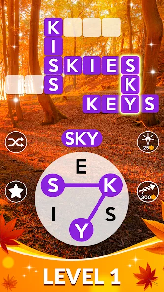 Wordscapes (Вордскейпс)  [МОД Меню] Screenshot 1