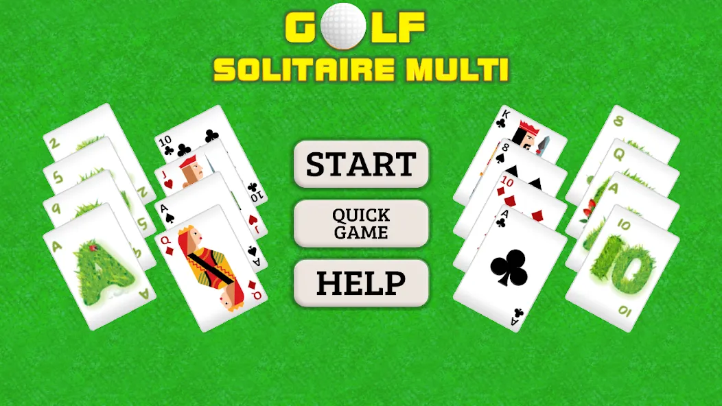 Golf Solitaire Multi CardsGame (Гольф Солитер Мульти КардсГейм)  [МОД Все открыто] Screenshot 1