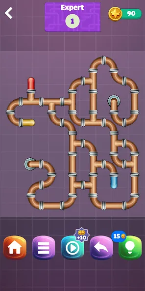 Pipe Puzzle Connect (Пайп Пазл Коннект)  [МОД Много денег] Screenshot 4