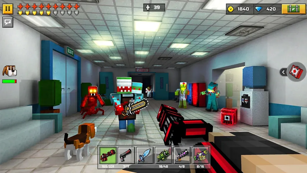 Pixel Gun 3D - FPS Shooter (Пиксельный пистолет 3Д)  [МОД Все открыто] Screenshot 4