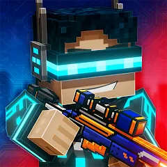 Взломанная Pixel Strike 3D - FPS Gun Game (Пиксель Страйк 3Д)  [МОД Mega Pack] - полная версия apk на Андроид