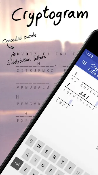 Cryptogram - puzzle quotes (Скрытограмма)  [МОД Unlocked] Screenshot 1