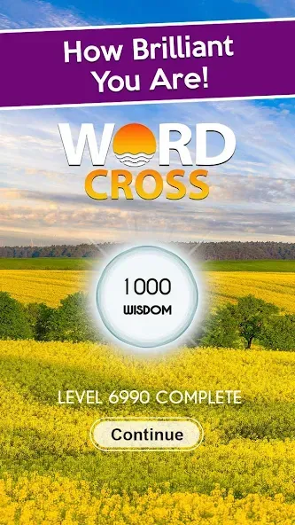 Word Cross: Crossy Word Search (Уорд Кросс)  [МОД Бесконечные монеты] Screenshot 1